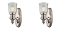 Macy's 1 light sconce in Polished Nickel